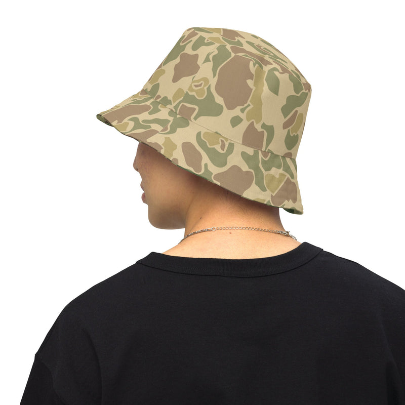 American Frog Skin Beach CAMO Reversible Bucket Hat