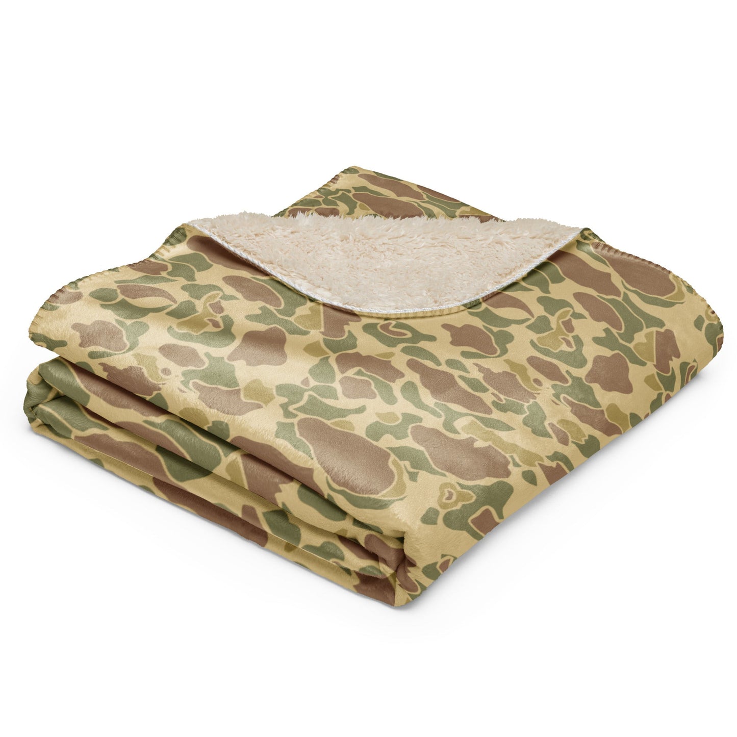 American Frog Skin Beach CAMO Sherpa Blanket