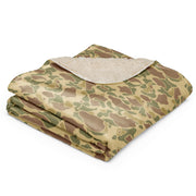 American Frog Skin Beach CAMO Sherpa Blanket