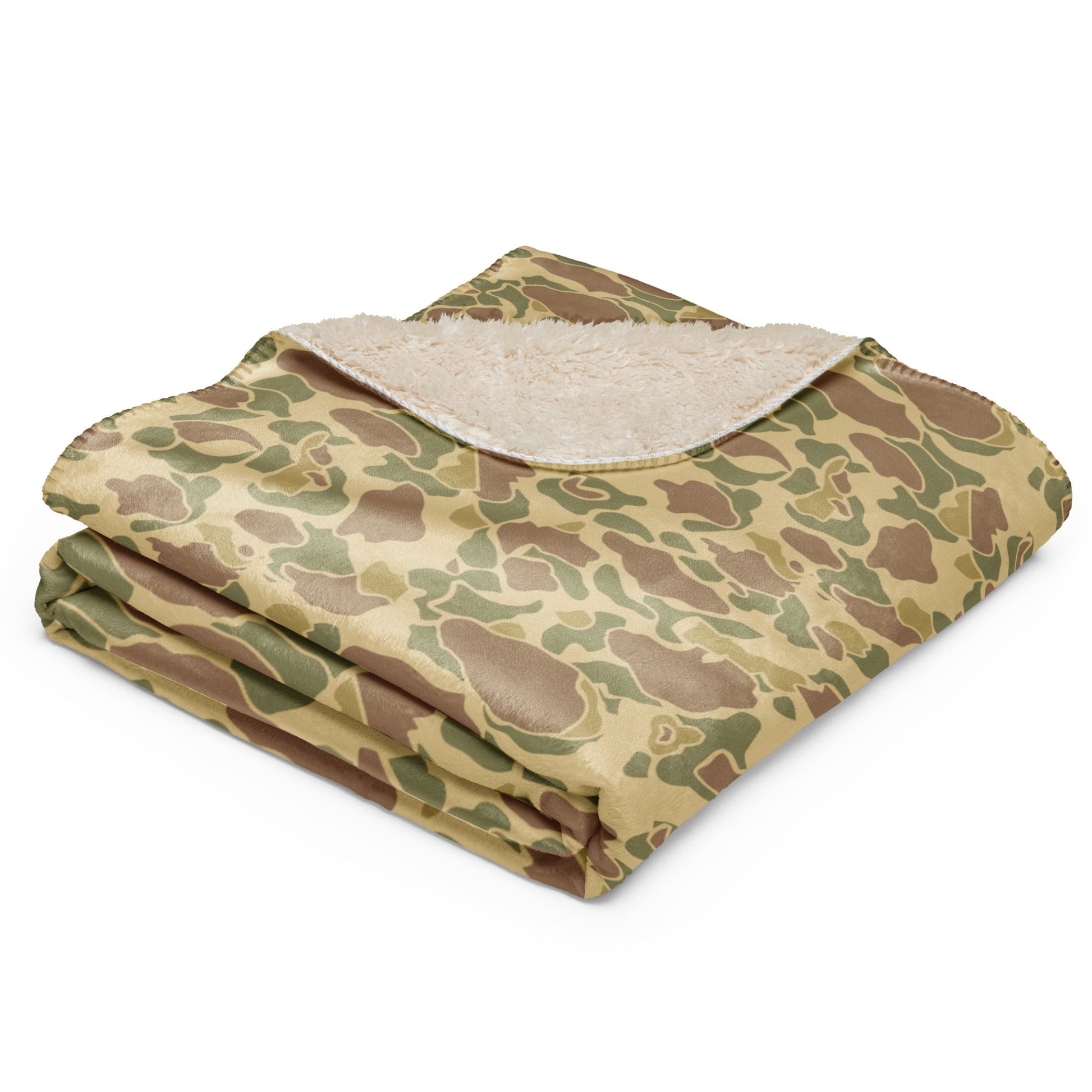 American Frog Skin Beach CAMO Sherpa Blanket