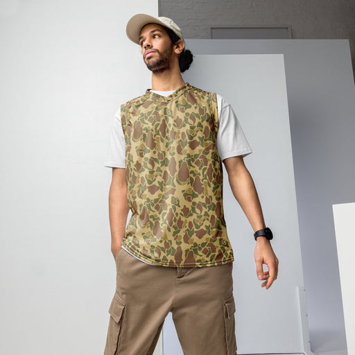 American Frog Skin Beach CAMO Unisex Basketball Jersey - 2XS