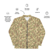 Frog Skin Coastal Sand CAMO Unisex Bomber Jacket