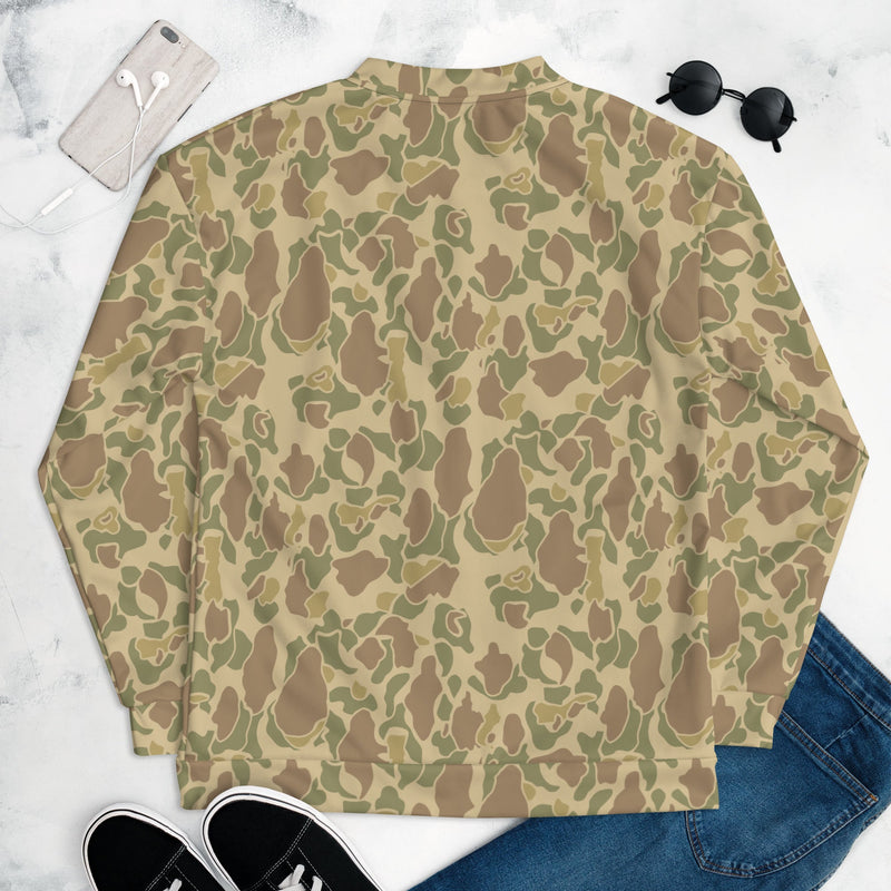 Frog Skin Coastal Sand CAMO Unisex Bomber Jacket