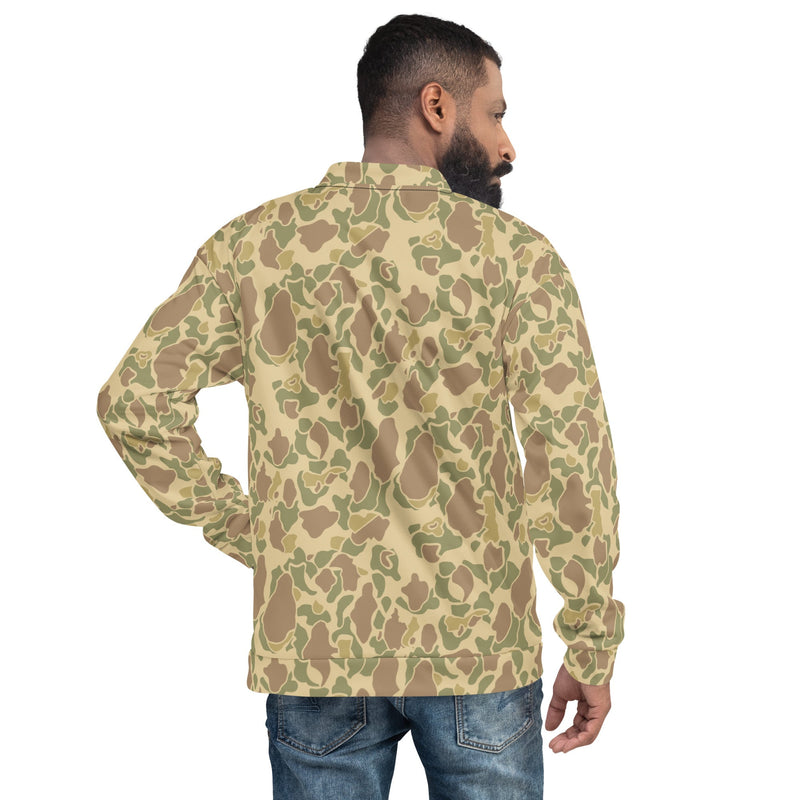 Frog Skin Coastal Sand CAMO Unisex Bomber Jacket
