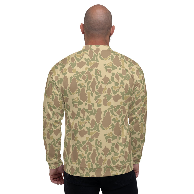 Frog Skin Coastal Sand CAMO Unisex Bomber Jacket