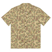 American Frog Skin Beach CAMO Unisex Short-Sleeve Button Shirt - 2XS
