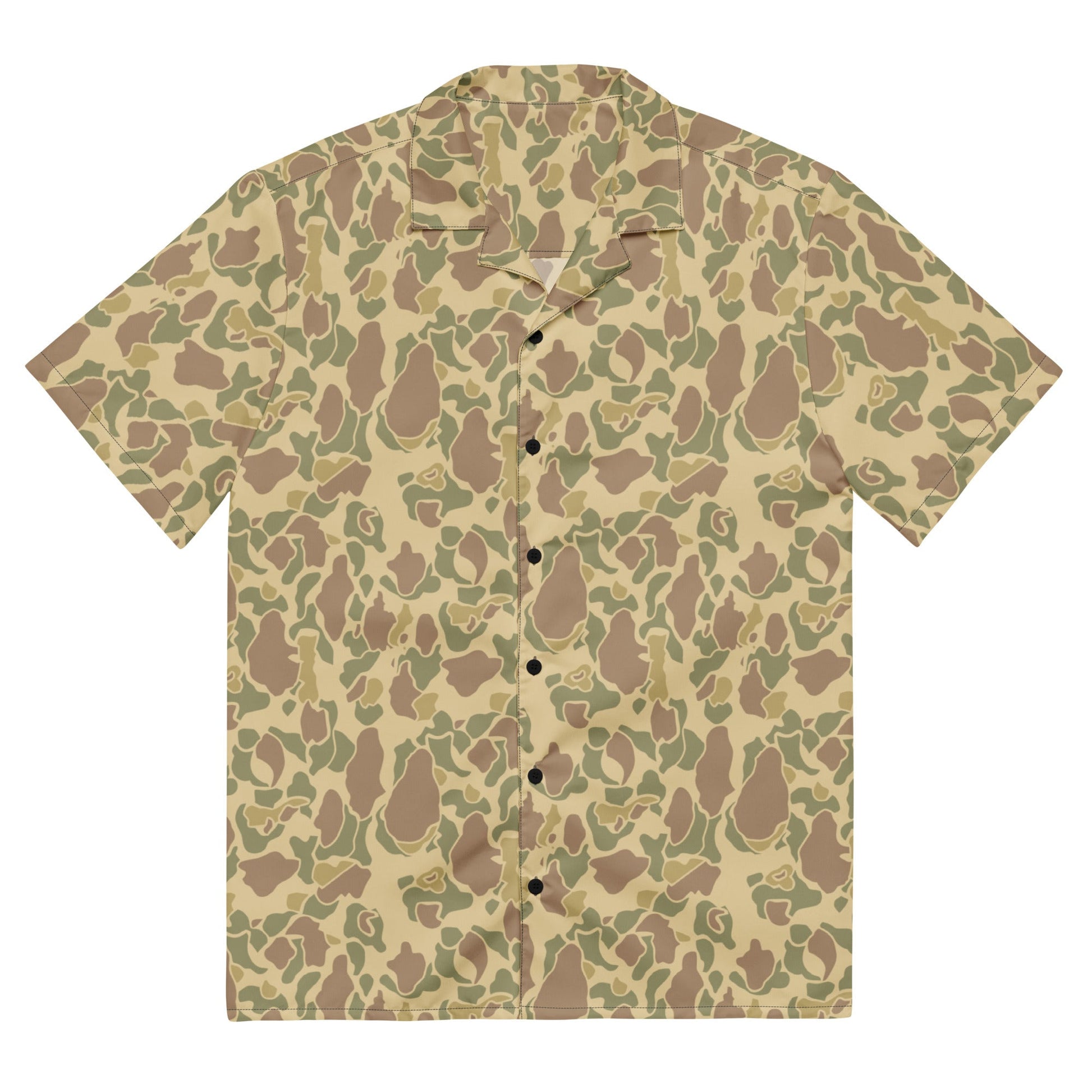 American Frog Skin Beach CAMO Unisex button shirt 2XS Button Shirts
