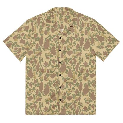 American Frog Skin Beach CAMO Unisex button shirt 2XS Button Shirts