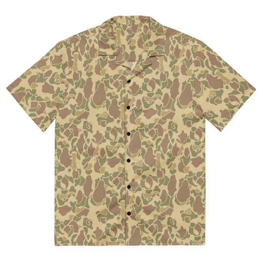 American Frog Skin Beach CAMO Unisex button shirt 2XS Button Shirts