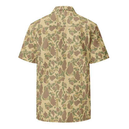 American Frog Skin Beach CAMO Unisex button shirt Button Shirts