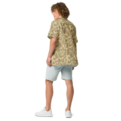 American Frog Skin Beach CAMO Unisex button shirt Button Shirts