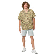 American Frog Skin Beach CAMO Unisex Short-Sleeve Button Shirt