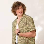 American Frog Skin Beach CAMO Unisex Short-Sleeve Button Shirt