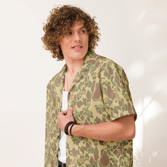 American Frog Skin Beach CAMO Unisex button shirt Button Shirts