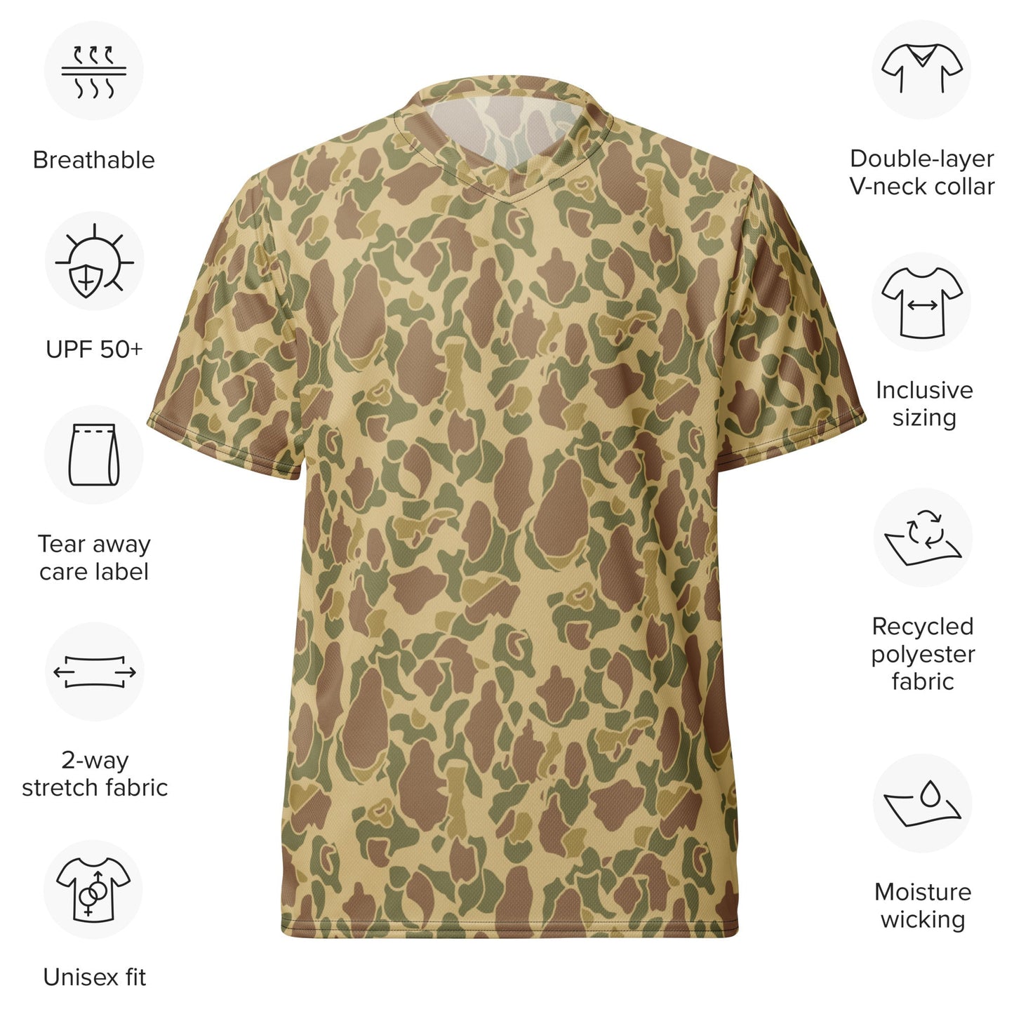 American Frog Skin Beach CAMO unisex sports jersey Sports Jerseys