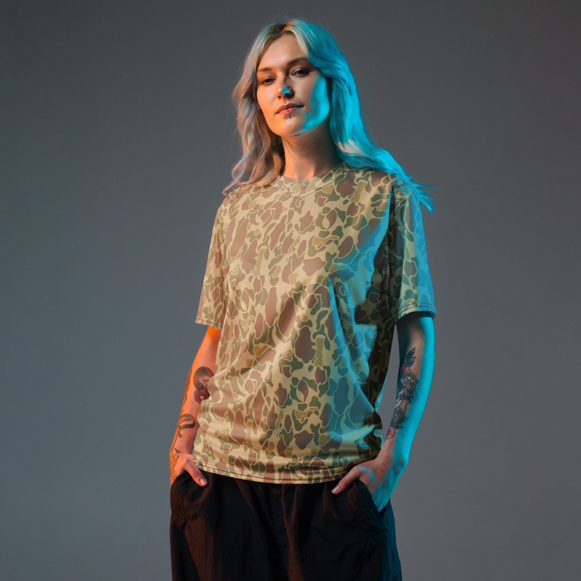 American Frog Skin Beach CAMO unisex sports jersey Sports Jerseys