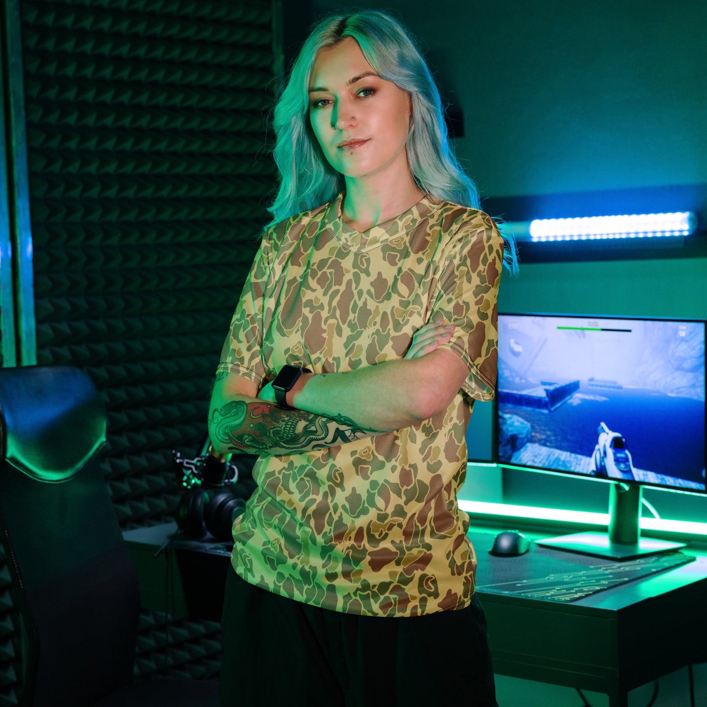 American Frog Skin Beach CAMO unisex sports jersey Sports Jerseys