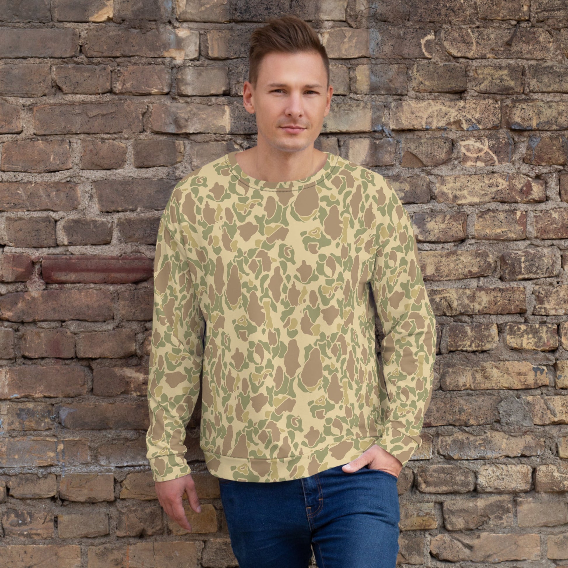 American Frog Skin Beach CAMO Unisex Sweatshirt XS Sweatshirts