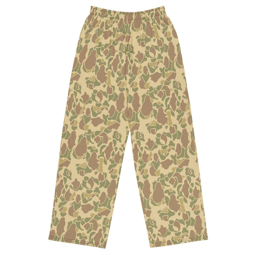 American Frog Skin Beach CAMO Unisex Wide-Leg Leisure Pants - 2XS