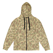 American Frog Skin Beach CAMO Unisex Zip Hoodie - 2XS