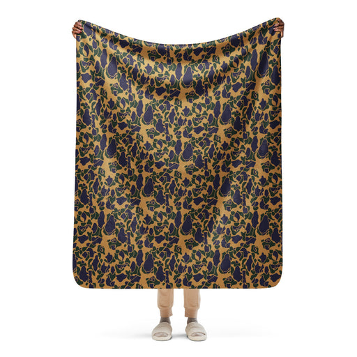 American Frog Skin Dusk CAMO Sherpa Blanket - 50″×60″