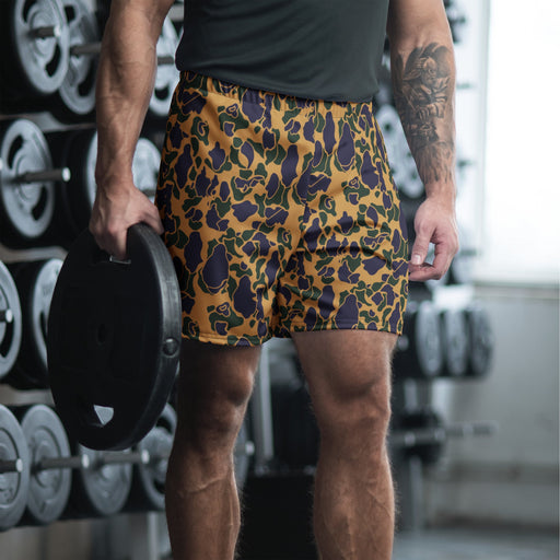 Frog Skin Dusk CAMO Unisex Athletic Long Shorts - 2XS