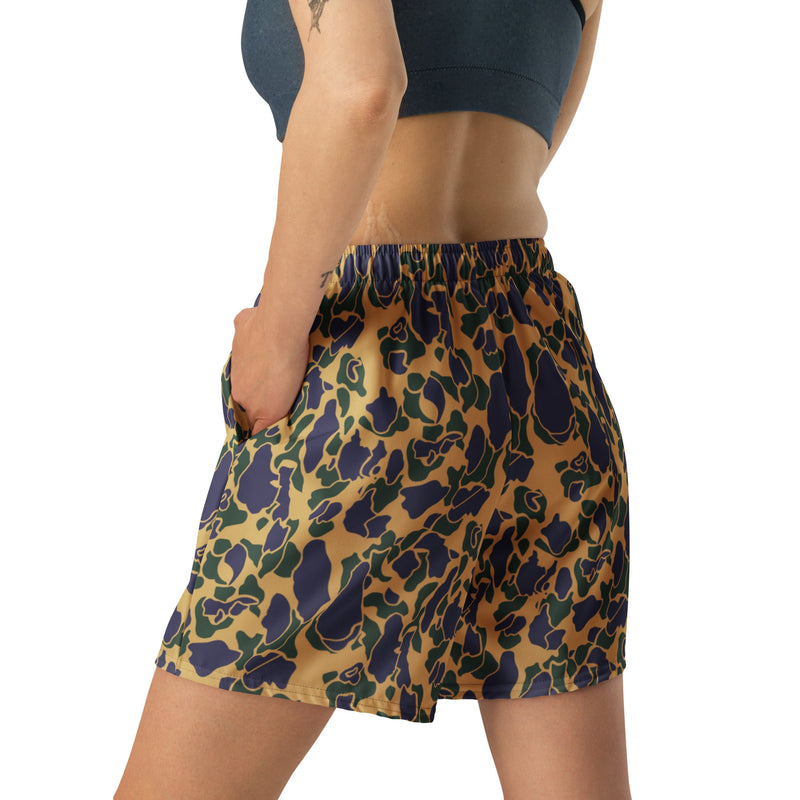 Frog Skin Dusk CAMO Unisex Athletic Long Shorts