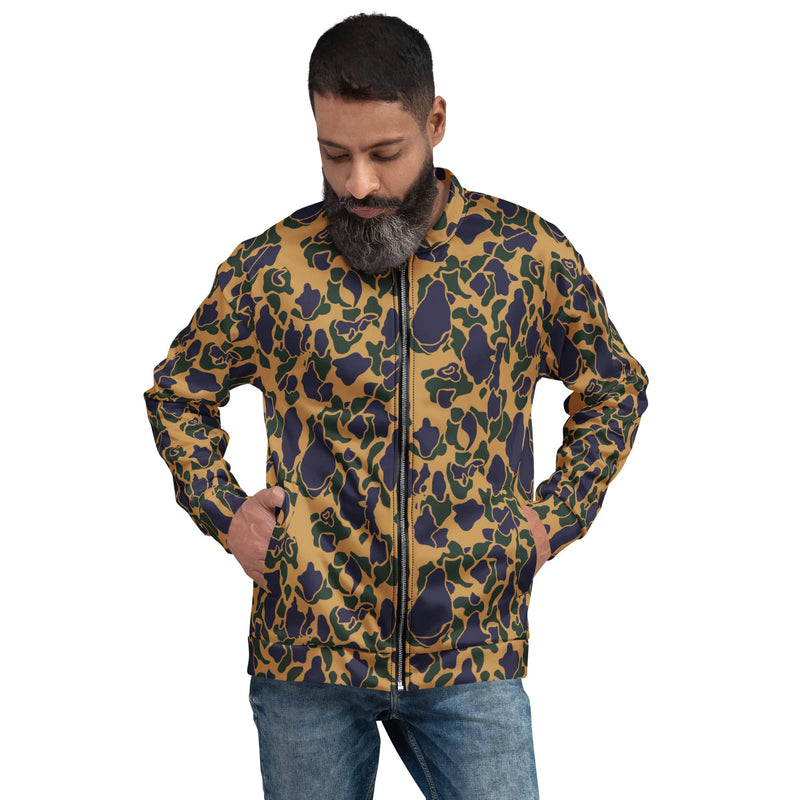 Frog Skin Dusk CAMO Unisex Bomber Jacket - XS