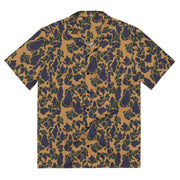 Frog Skin Dusk CAMO Unisex Short-Sleeve Button Shirt - 2XS - Button-Up