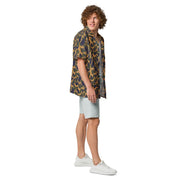 Frog Skin Dusk CAMO Unisex Short-Sleeve Button Shirt - Button-Up