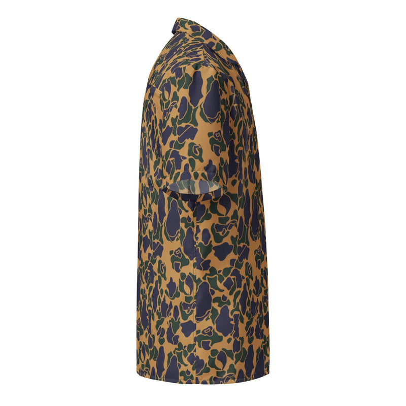 Frog Skin Dusk CAMO Unisex Short-Sleeve Button Shirt - Button-Up