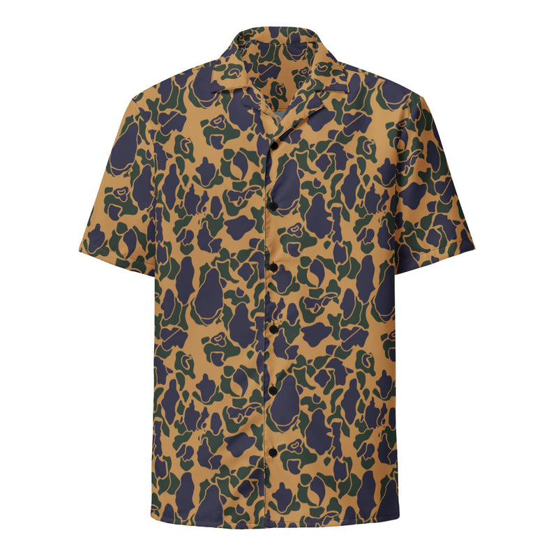 Frog Skin Dusk CAMO Unisex Short-Sleeve Button Shirt - Button-Up