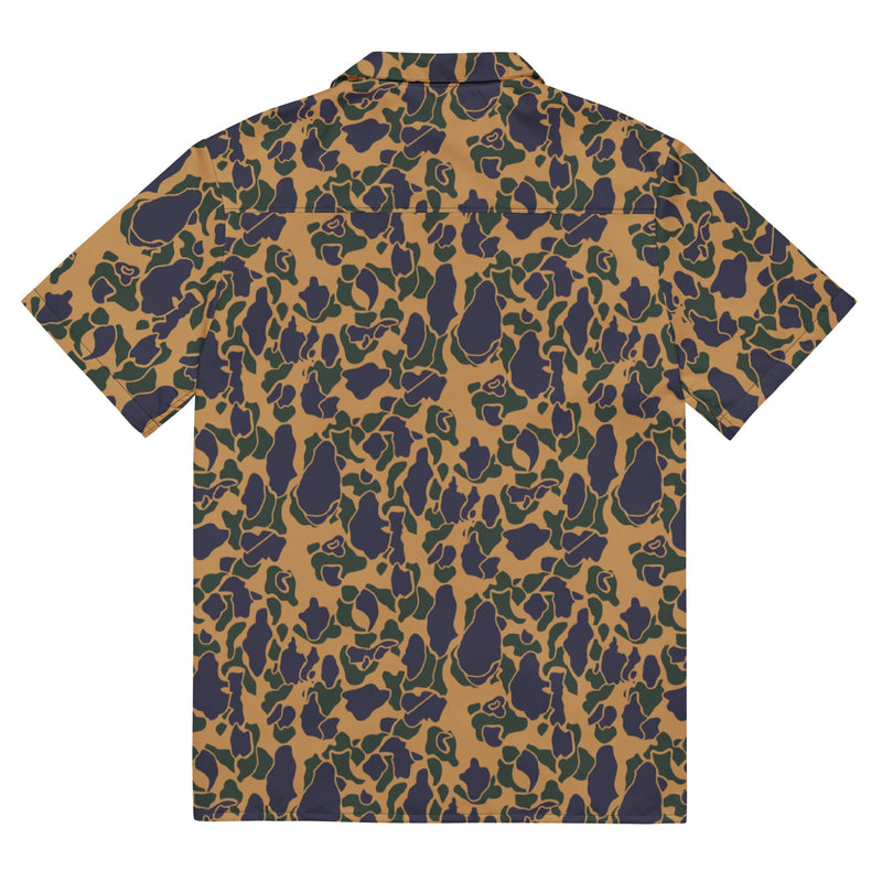 Frog Skin Dusk CAMO Unisex Short-Sleeve Button Shirt - Button-Up