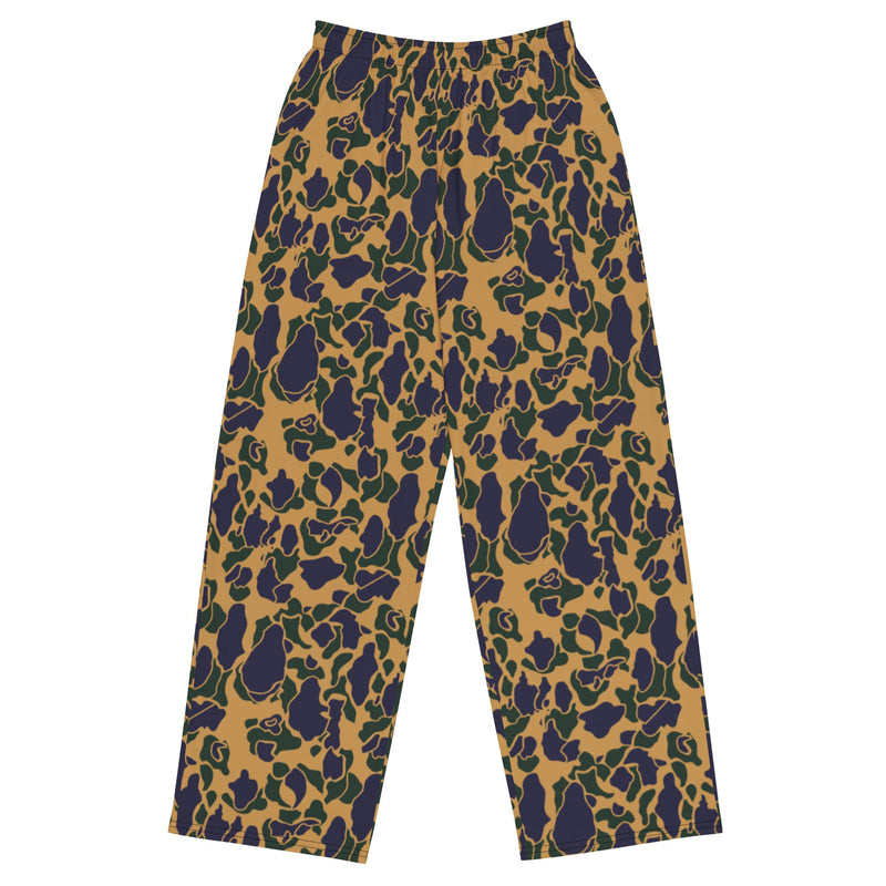 American Frog Skin Dusk CAMO Unisex Wide-Leg Leisure Pants - 2XS