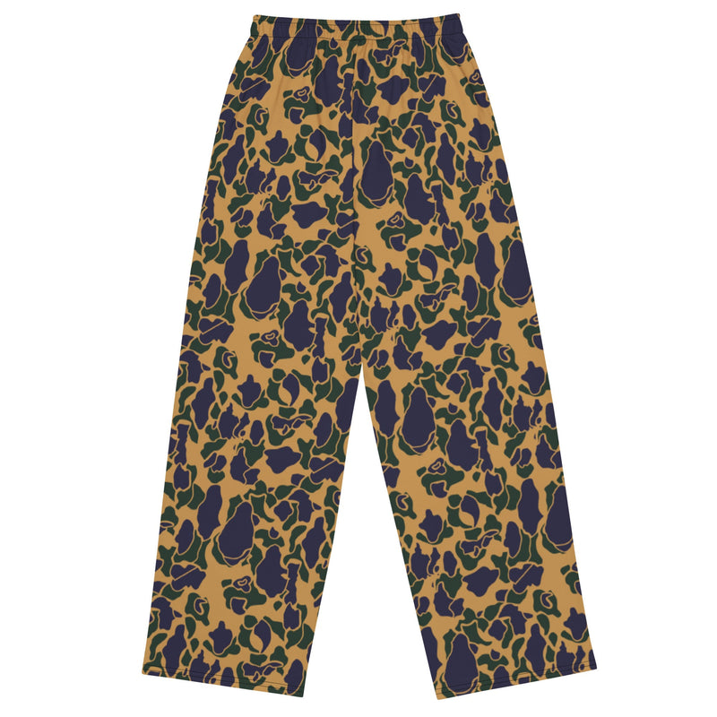 American Frog Skin Dusk CAMO Unisex Wide-Leg Leisure Pants