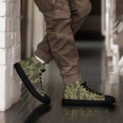 American Frog Skin Jungle CAMO Mens High-Top Canvas Shoes - Black / 5