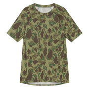 American Frog Skin Jungle CAMO Mens Short-Sleeve Rash Guard - 2XS
