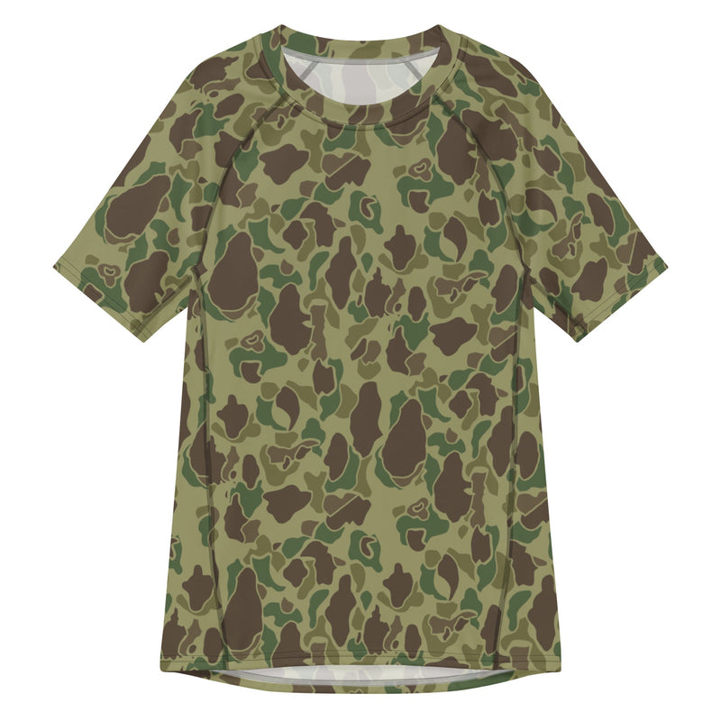 American Frog Skin Jungle CAMO Mens Short-Sleeve Rash Guard - 2XS