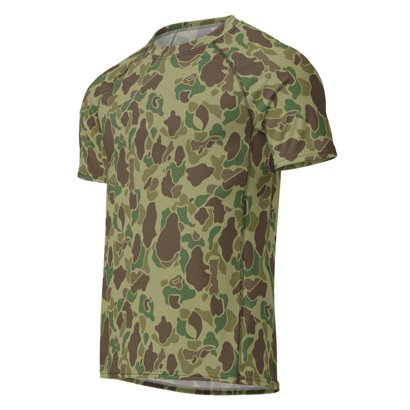 American Frog Skin Jungle CAMO Mens Short-Sleeve Rash Guard