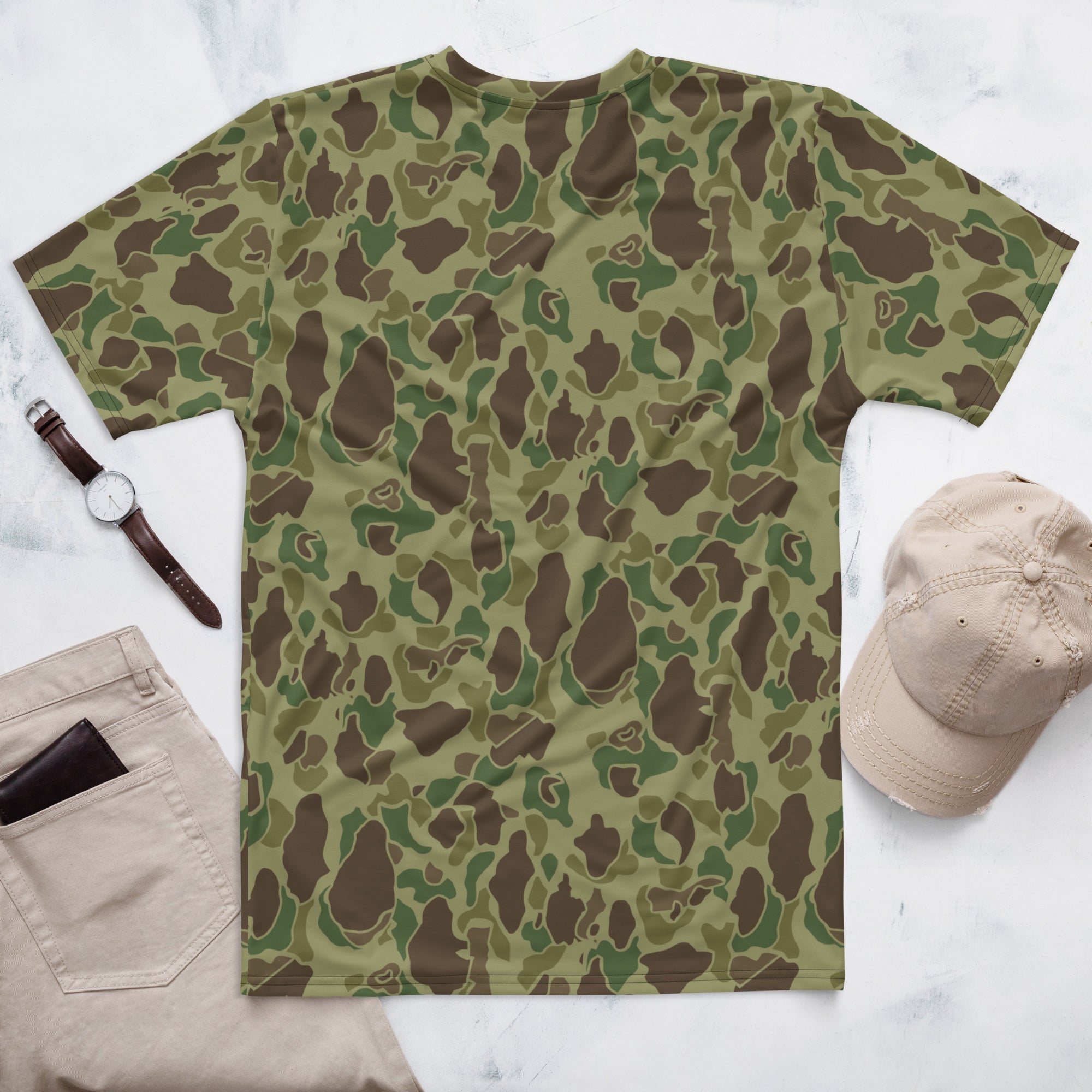 CAMO HQ - American Frog Skin Jungle CAMO Mens T-shirt - Worldwide