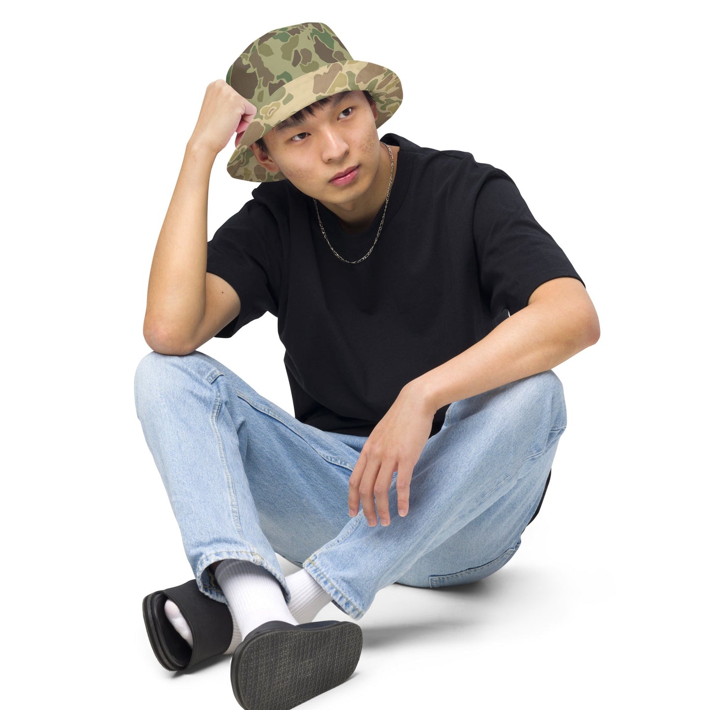 American Frog Skin Jungle CAMO Reversible bucket hat - Bucket Hats