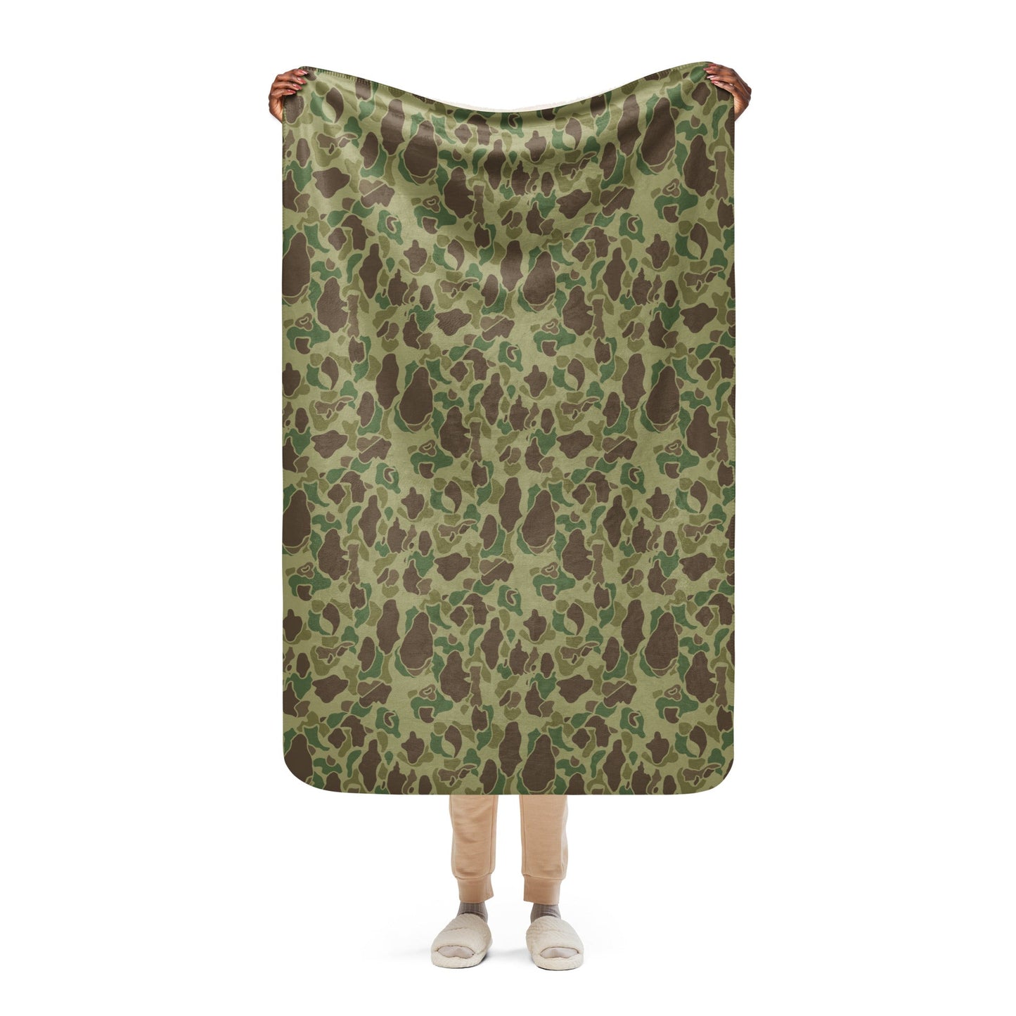 American Frog Skin Jungle CAMO Sherpa blanket - 37″×57″ - Blankets
