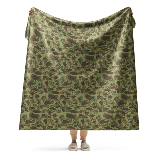 American Frog Skin Jungle CAMO Sherpa Blanket - 60″×80″