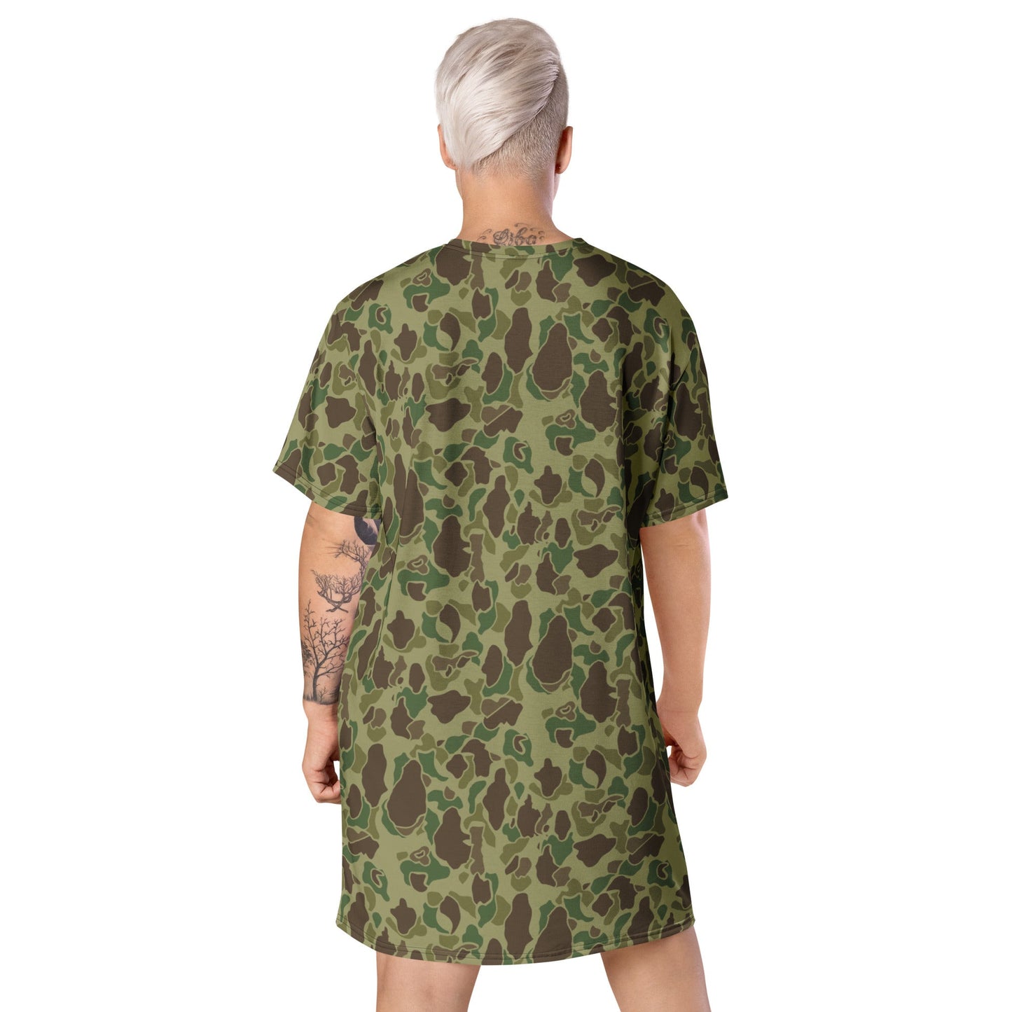 American Frog Skin Jungle CAMO T-shirt dress - Womens T-Shirt Dresses