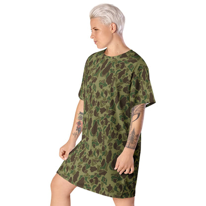 American Frog Skin Jungle CAMO T-shirt dress - Womens T-Shirt Dresses