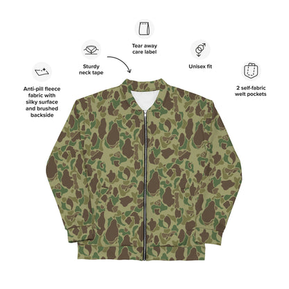 American Frog Skin Jungle CAMO Unisex Bomber Jacket - Jackets