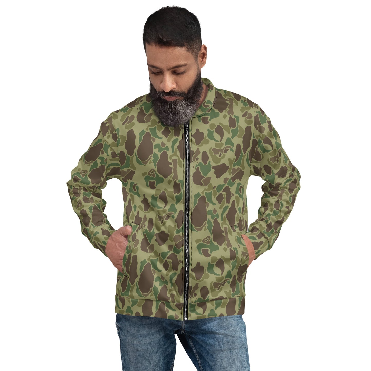 American Frog Skin Jungle CAMO Unisex Bomber Jacket - Jackets