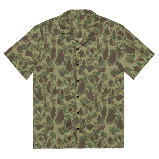 American Frog Skin Jungle CAMO Unisex button shirt - 2XS - Button Shirts
