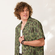 American Frog Skin Jungle CAMO Unisex Short-Sleeve Button Shirt