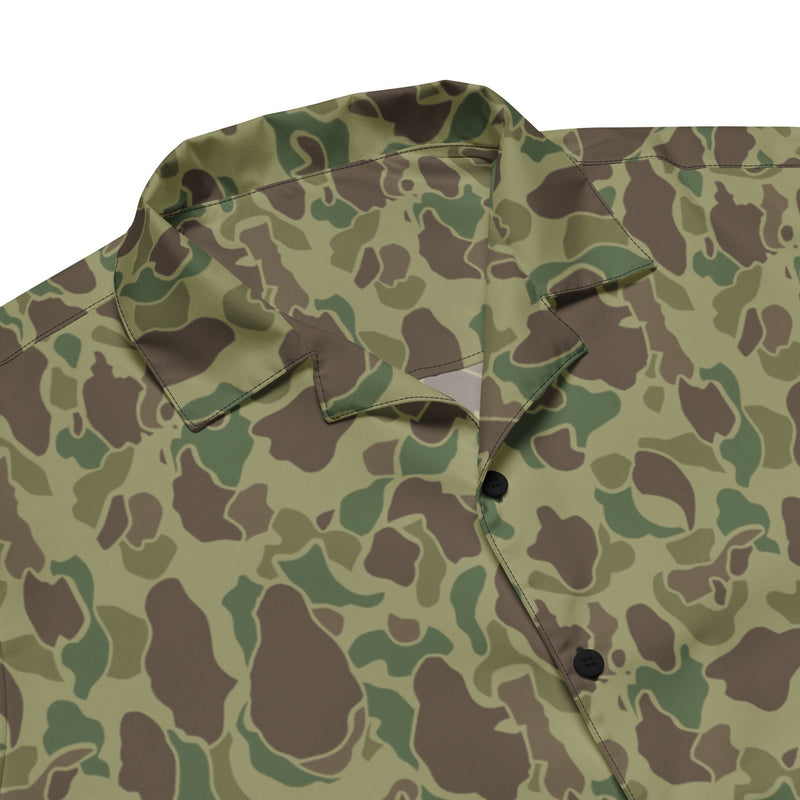 American Frog Skin Jungle CAMO Unisex Short-Sleeve Button Shirt